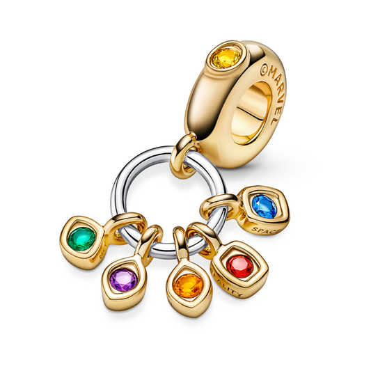 Marvel The Avengers Infinity Stones Dangle Charm Premium Fashion Jewelry Gift Collection
