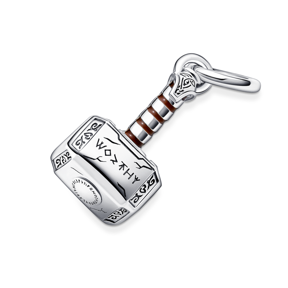 Marvel The Avengers Thor's Hammer Dangle Charm Premium Fashion Jewelry Gift Collection