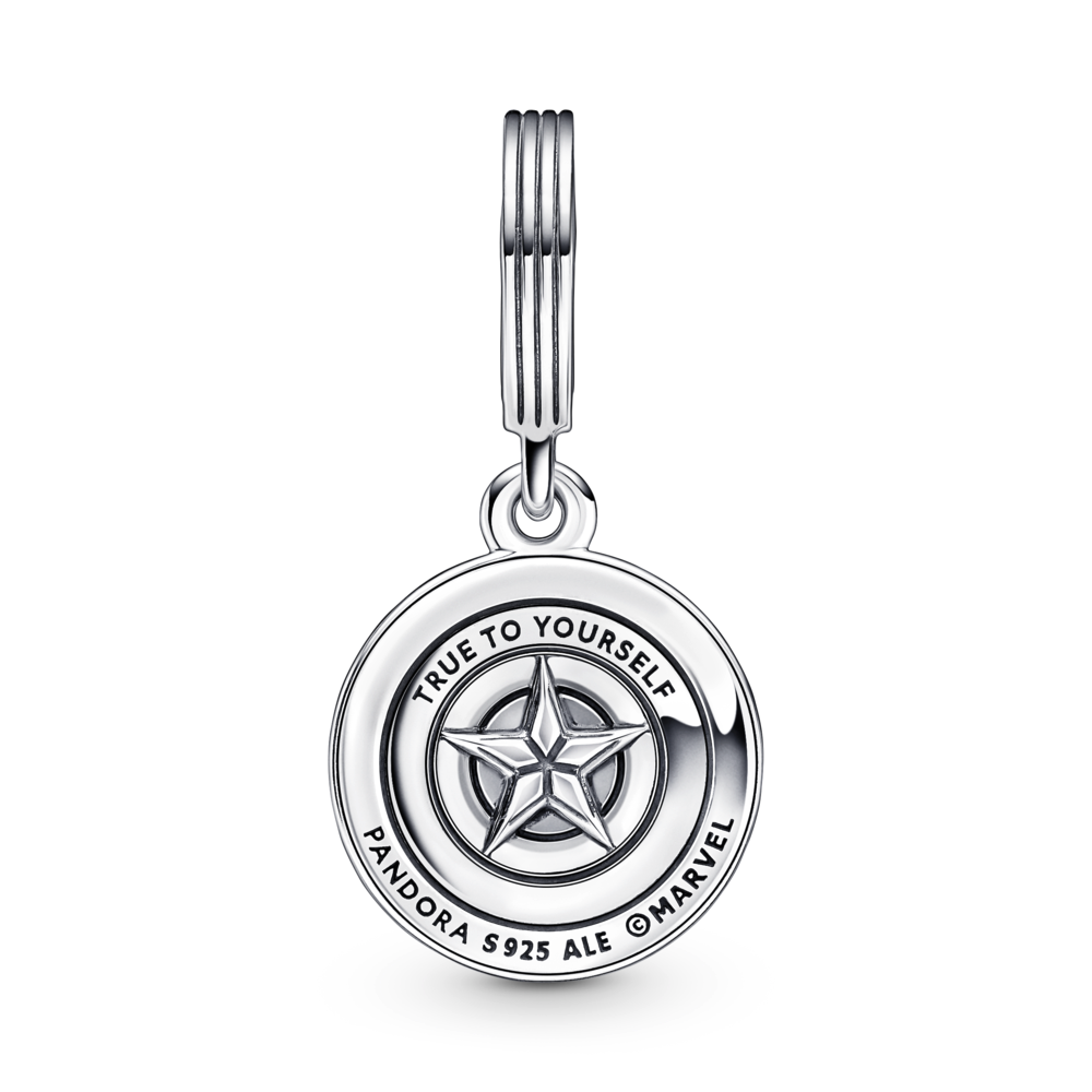 Marvel The Avengers Captain America Shield Dangle Charm Premium Fashion Jewelry Gift Collection