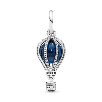 Blue Hot Air Balloon Travel Charm Premium Fashion Jewelry Gift Collection