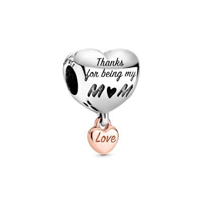 Love You Mum Heart Charm Premium Fashion Jewelry Gift Collection