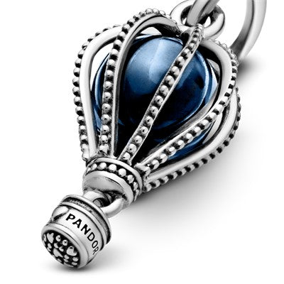 Blue Hot Air Balloon Travel Charm Premium Fashion Jewelry Gift Collection