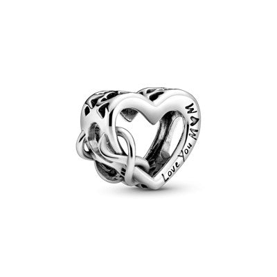 Love You Mum Infinity Heart Charm Premium Fashion Jewelry Gift Collection