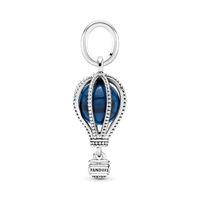 Blue Hot Air Balloon Travel Charm Premium Fashion Jewelry Gift Collection